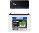 Luminous Zelio 1100 Inverter + Luminous Life Max - LM 18075 / 150AH Battery Combo